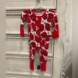 Little Sleepies love bug zippy 0-3mo